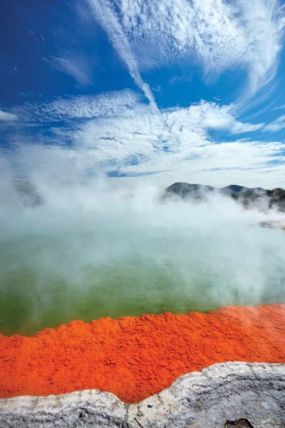 North Island: Champagne Pool, Waiotapu Thermal Reserve, Near Rotorua, North Island, New Zealand by David Wall