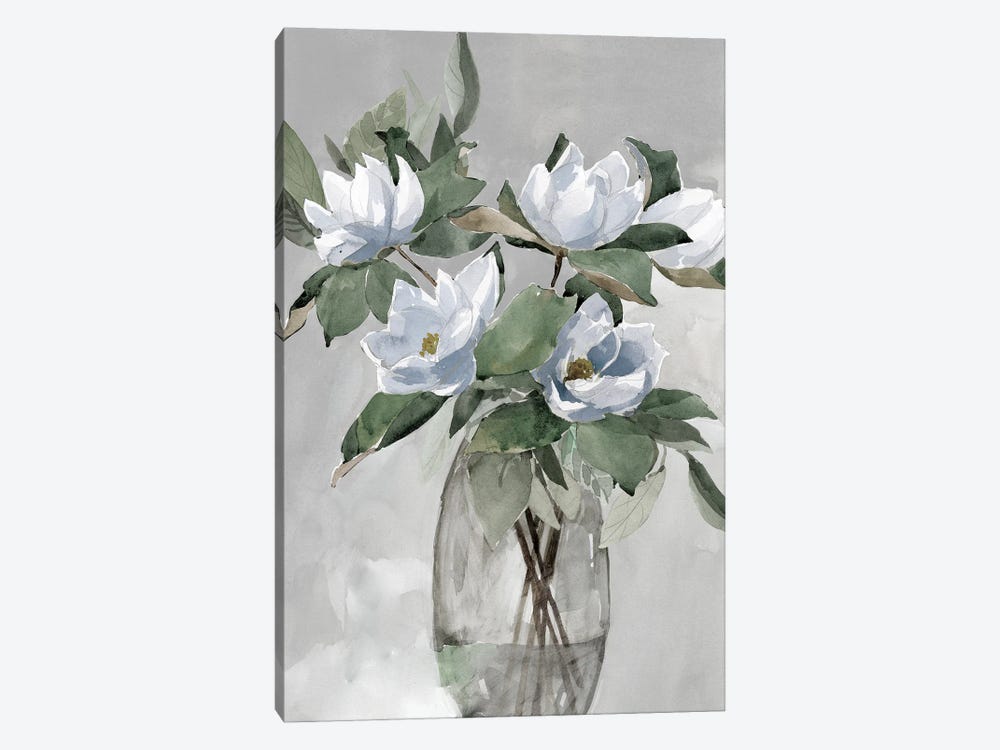 Floral in Gray by Dogwood Portfolio 1-piece Canvas Wall Art
