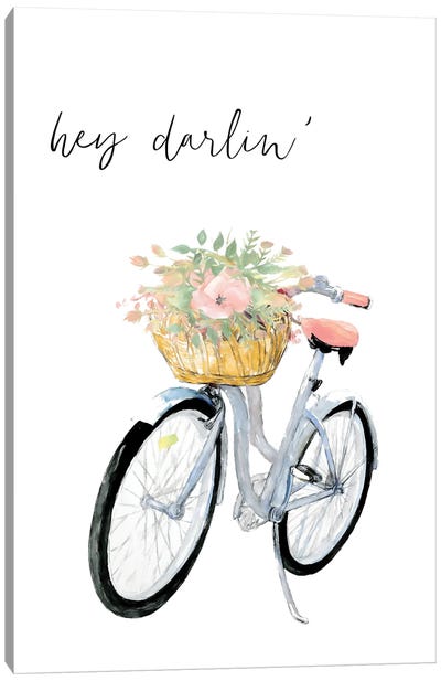 Hey Darlin' Bicycle Canvas Art Print