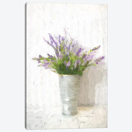 Lavender On White Canvas Print #DWD30} by Dogwood Portfolio Canvas Artwork
