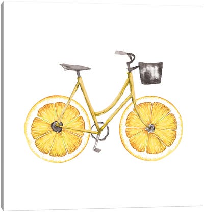 Lemon Bike Canvas Art Print