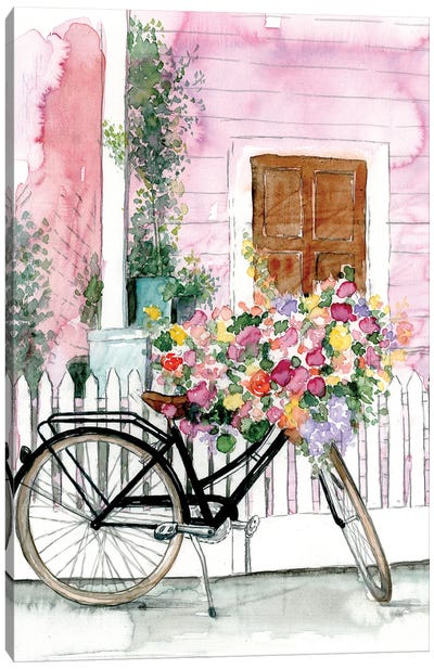 Spring Bike Ride Canvas Art Print