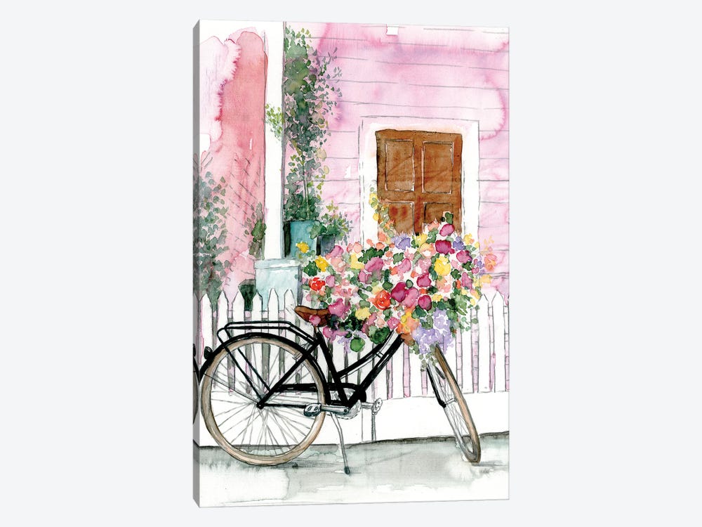 Spring Bike Ride by Dogwood Portfolio 1-piece Canvas Wall Art