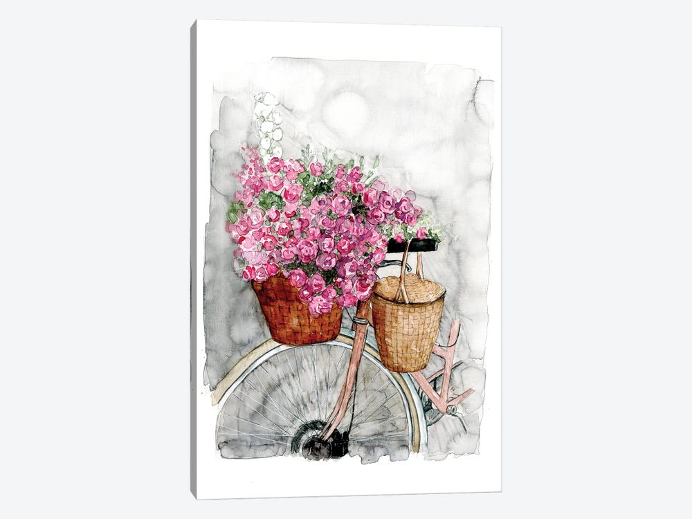 Bicycle In Spring by Dogwood Portfolio 1-piece Canvas Art Print