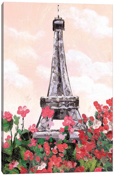 Flower Tower Canvas Art Print