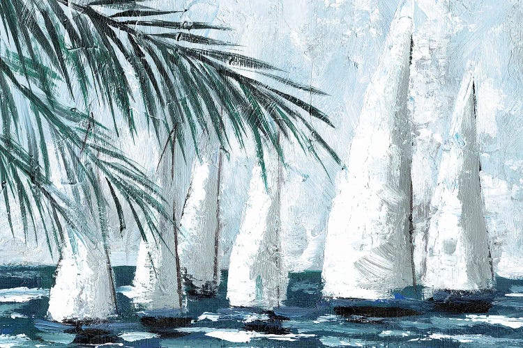 Sailboats Behind The Palms