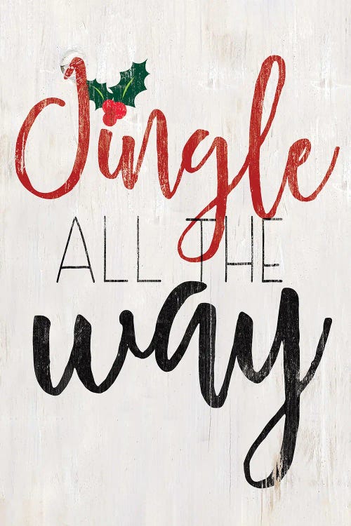 Whimsy Jingle All The Way by Dogwood Portfolio wall art