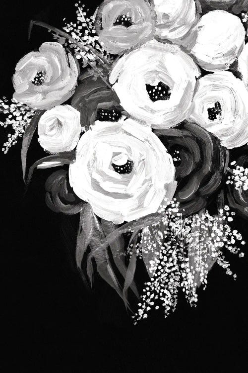 Black And White Floral