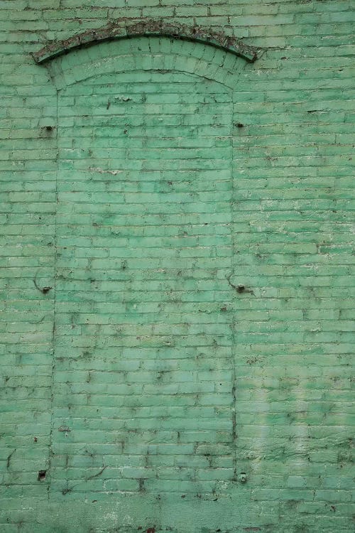 USA, Washington State, Palouse. Painted brick in historic building.