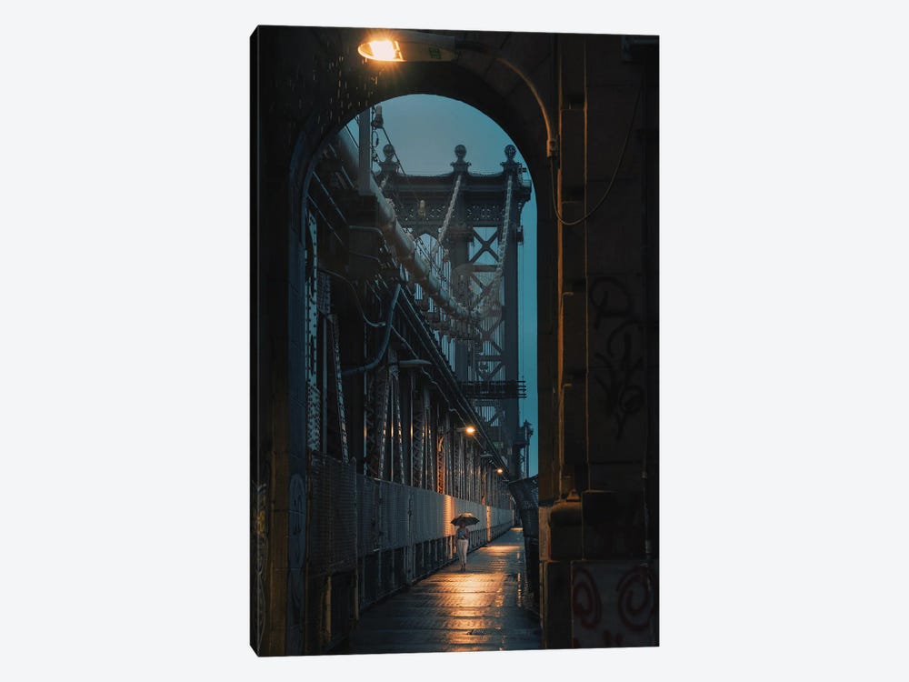 Lonely Walk On The Manhattan Bridge by Dylan Walker 1-piece Art Print
