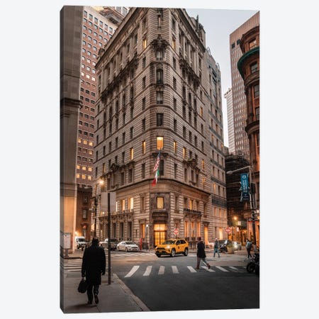 5pm In The Financial District Canvas Print #DWK16} by Dylan Walker Canvas Artwork