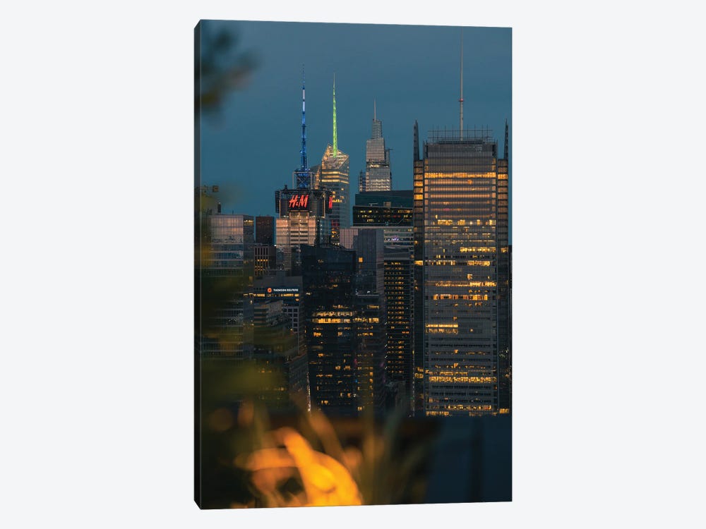 Skyscrapers And Blue Hour by Dylan Walker 1-piece Canvas Print