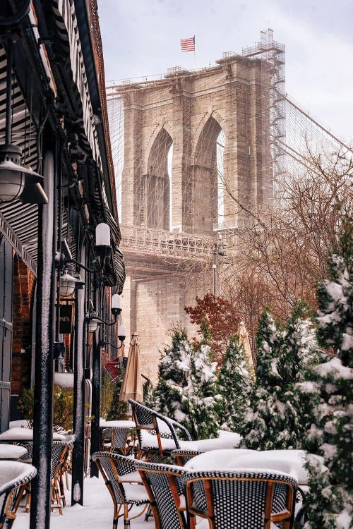 Snow Days Under The Brooklyn Bridge by Dylan Walker wall art