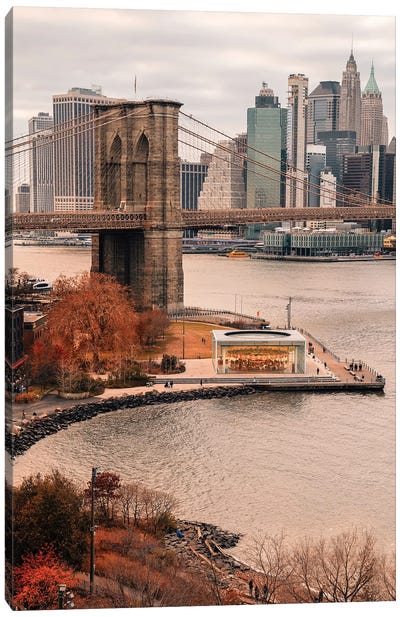 Fall Colors In New York City Canvas Art Print - Dylan Walker