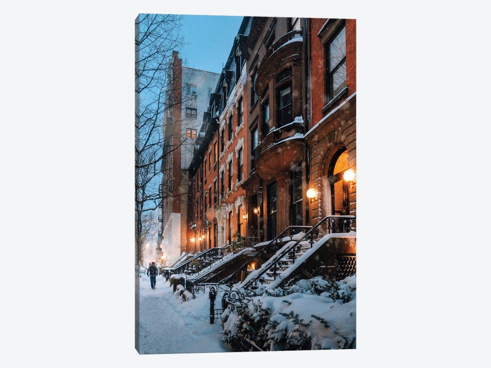 Snowy Night In Brooklyn Heights by Dylan Walker 1-piece Art Print