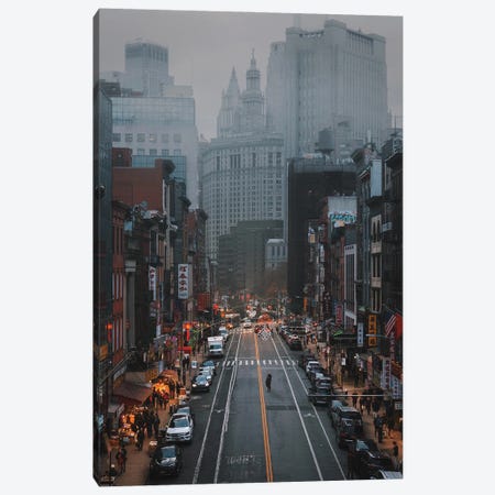Moody Days In China Town Canvas Print #DWK52} by Dylan Walker Canvas Print
