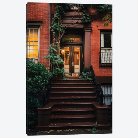 Spring Stoops In Brooklyn Canvas Print #DWK55} by Dylan Walker Canvas Wall Art
