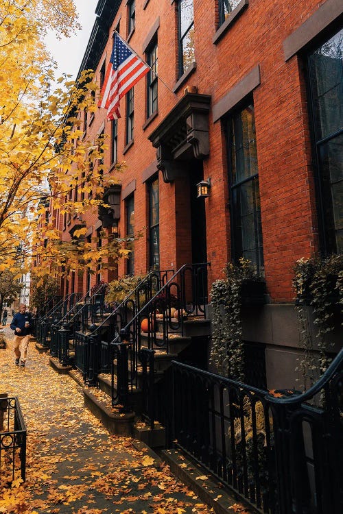 Fall Townhomes In Brooklyn by Dylan Walker wall art