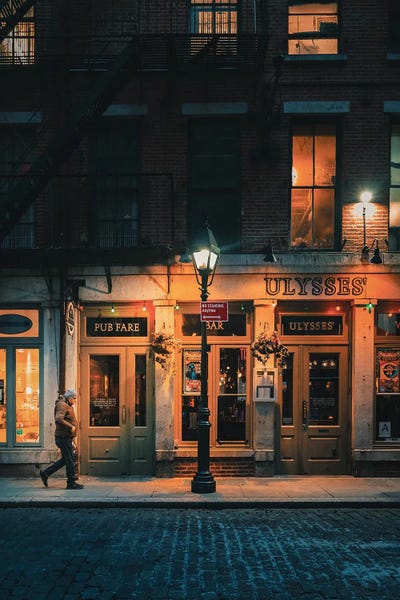 Dylan Walker: Lone Man On Stone Street by Dylan Walker