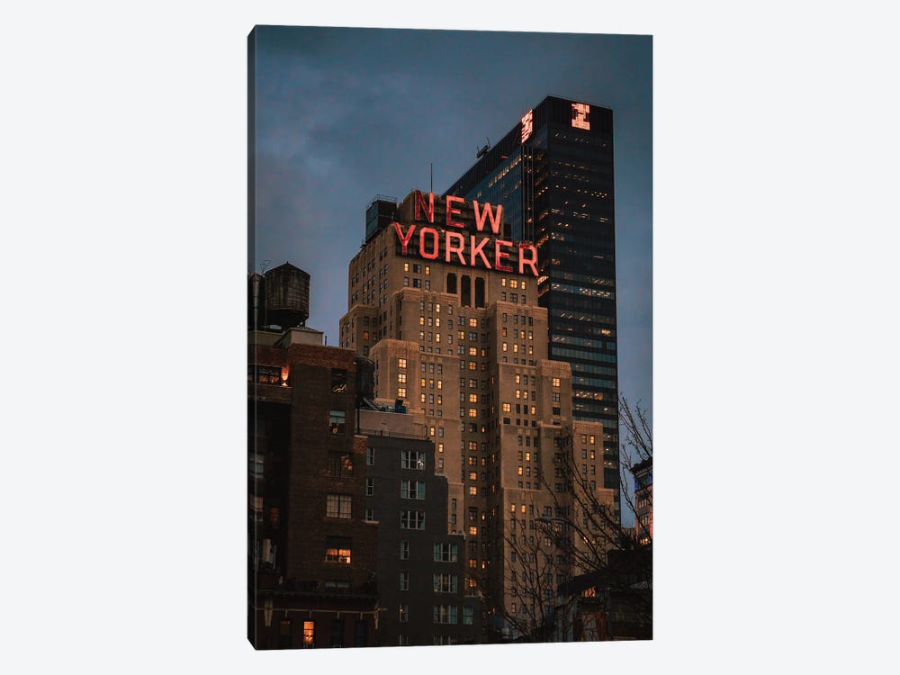 Blue Hour At The New Yorker by Dylan Walker 1-piece Canvas Print