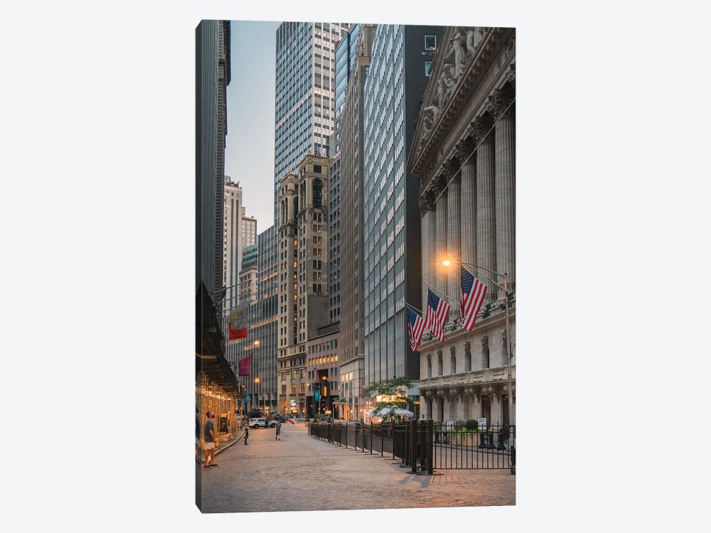 Quiet Night On Wall Street by Dylan Walker 1-piece Canvas Print