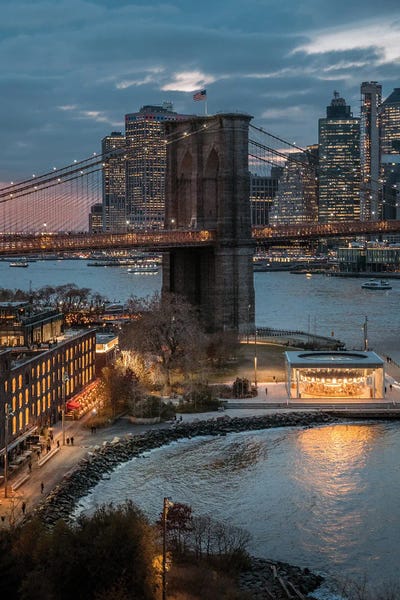 Brooklyn Bridge: Evening In Dumbo by Dylan Walker