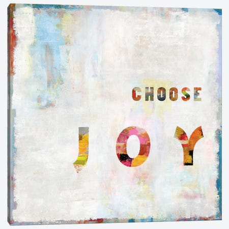 Choose Joy In Color Canvas Print #DWL11} by Jamie MacDowell Canvas Art
