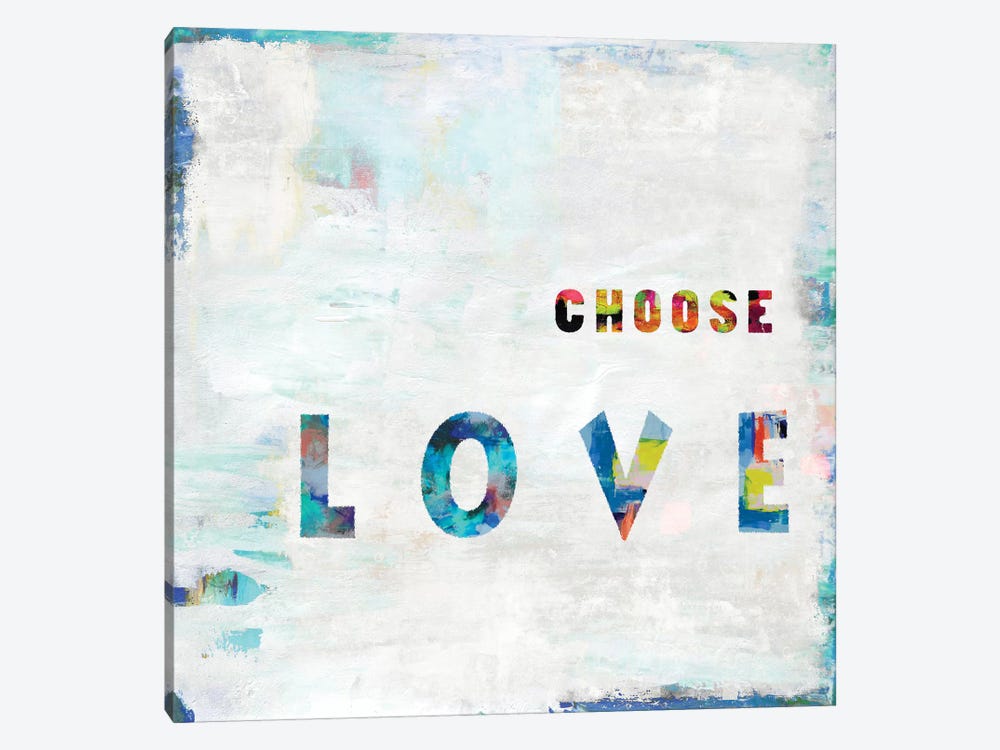 Choose Love In Color by Jamie MacDowell 1-piece Canvas Art Print