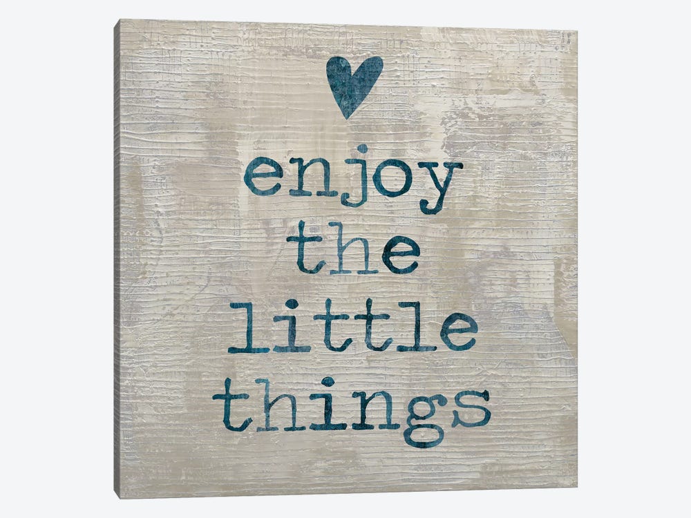 Enjoy The little things I by Jamie MacDowell 1-piece Canvas Wall Art