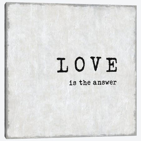 Love Is The Answer Canvas Print #DWL26} by Jamie MacDowell Canvas Art