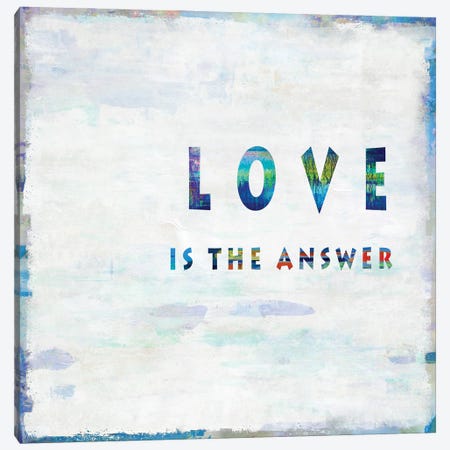 Love Is The Answer In Color Canvas Print #DWL27} by Jamie MacDowell Canvas Artwork