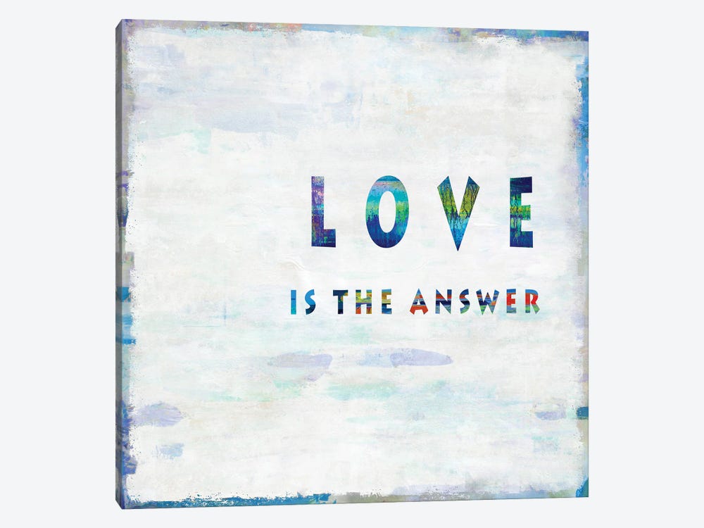 Love Is The Answer In Color 1-piece Canvas Wall Art