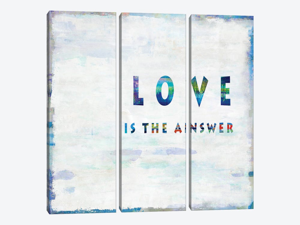 Love Is The Answer In Color by Jamie MacDowell 3-piece Canvas Artwork