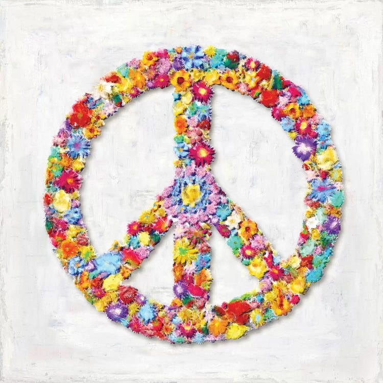Peace Sign Canvas Wall Art By Jamie Macdowell Icanvas 