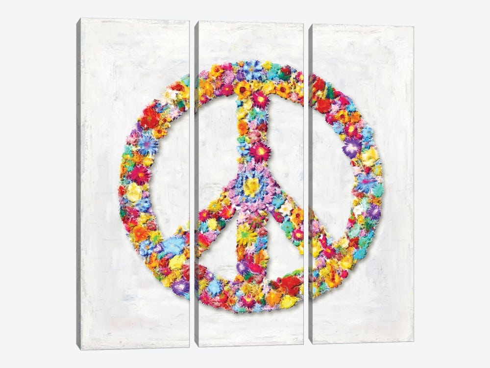Peace Sign by Jamie MacDowell 3-piece Canvas Wall Art