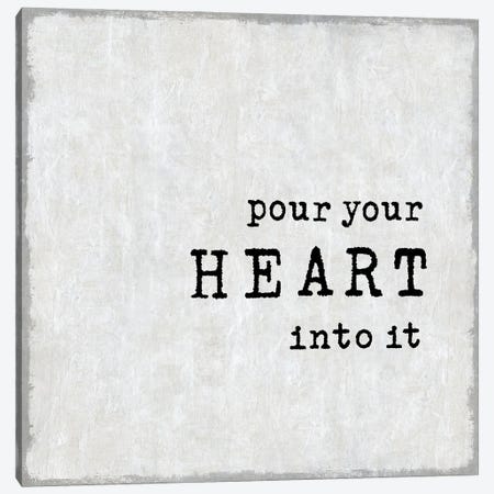 Pour Your Heart Canvas Print #DWL31} by Jamie MacDowell Canvas Wall Art