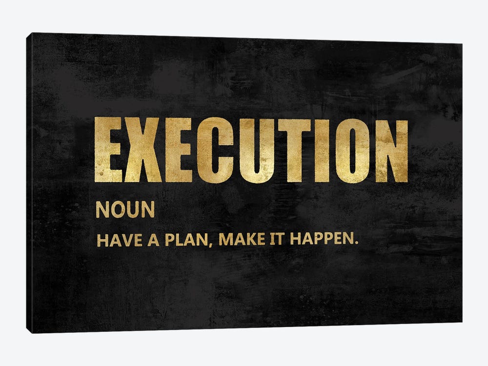 Execution in Gold 1-piece Canvas Print
