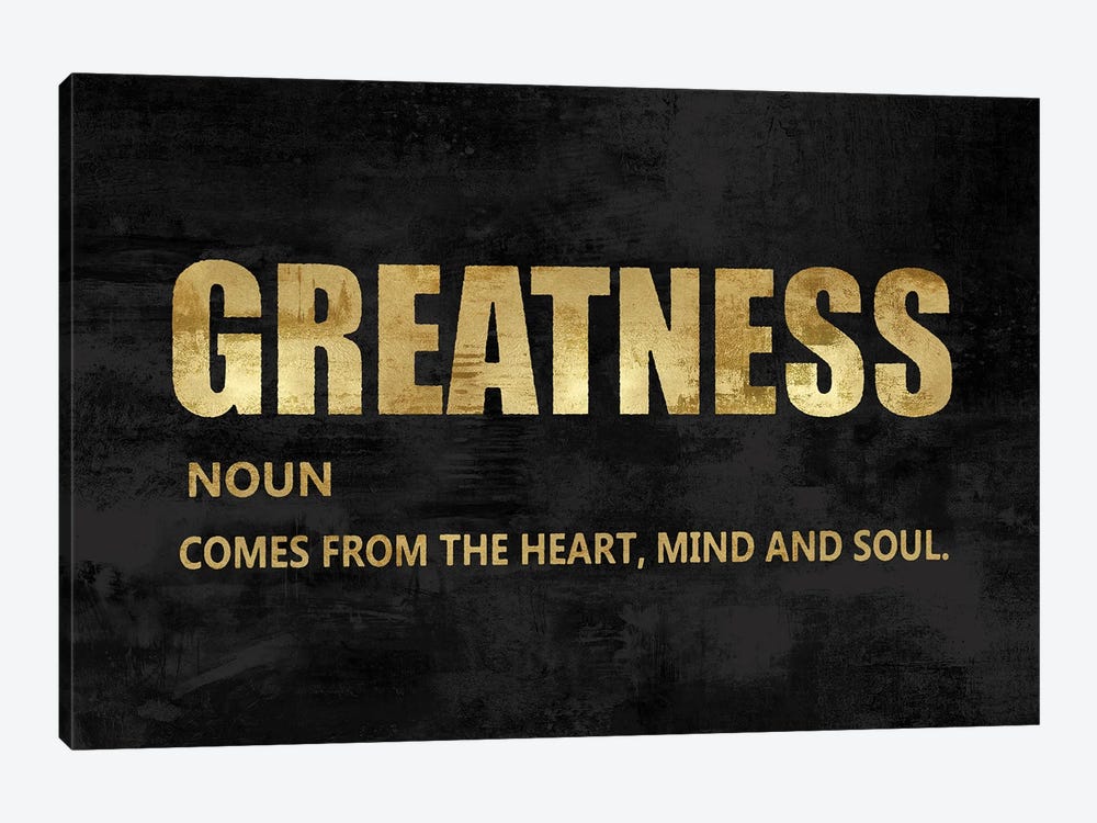 Greatness in Gold by Jamie MacDowell 1-piece Canvas Art