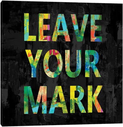 Leave Your Mark in Color Canvas Art Print