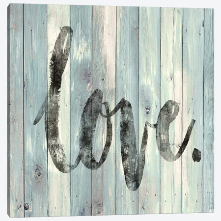 Love. On Wood Canvas Print #DWL4} by Jamie MacDowell Canvas Wall Art
