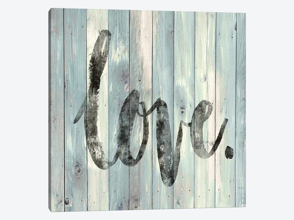 Love. On Wood by Jamie MacDowell 1-piece Art Print