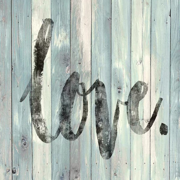 Typography: Love. On Wood by Jamie MacDowell