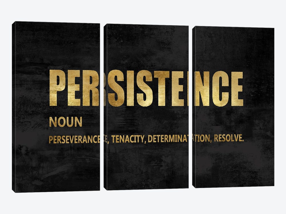 Persistence in Gold by Jamie MacDowell 3-piece Canvas Art