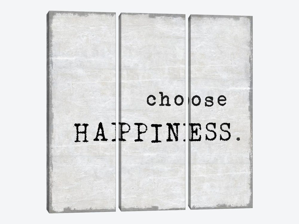 Choose Happiness by Jamie MacDowell 3-piece Canvas Art Print