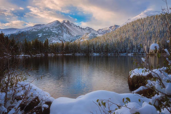 Longs Peak Snowy Sunrise