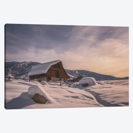 Steamboat Springs Sunrise Canvas Print #DWP225} by Darren White Photography Canvas Print