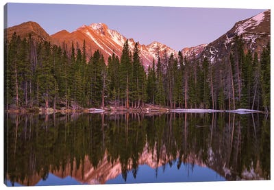 Sunset On Longs Peak Canvas Art Print - Darren White Photography
