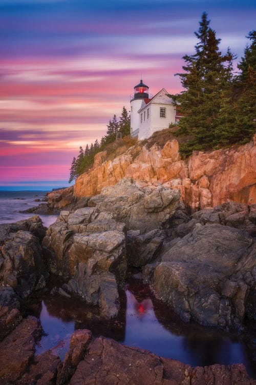 Bass Harbor Sunrise by Darren White Photography wall art