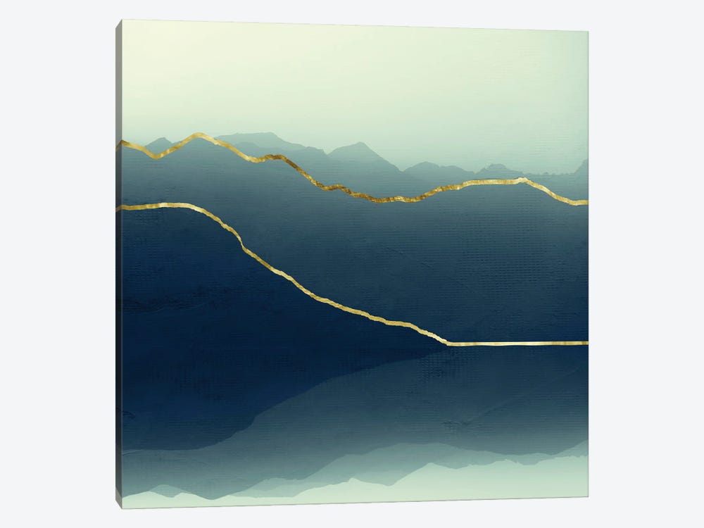 Gold Lined Alps by Dirk Wuestenhagen 1-piece Canvas Print