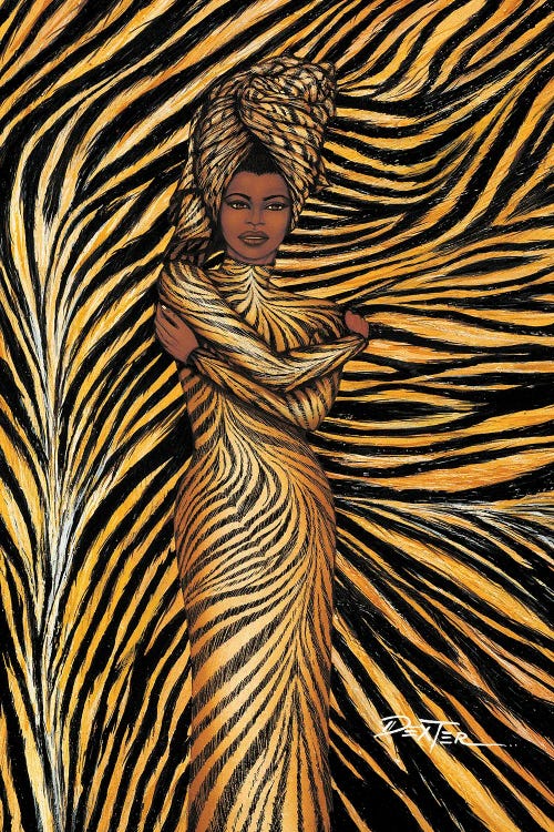 Tiger Inspired Fashion by Dexter Griffin wall art
